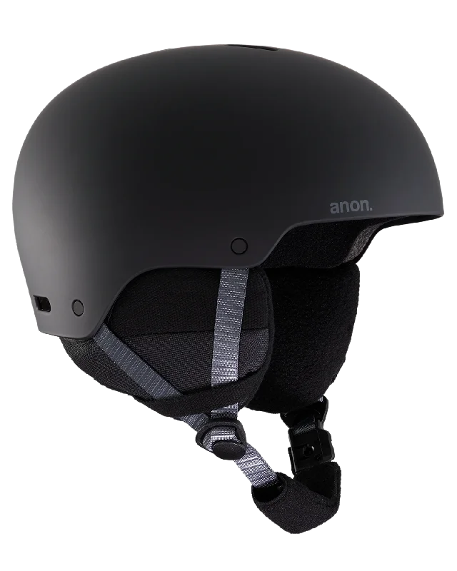 Anon Kids' Rime 3 Round Fit Snow Helmet - Black