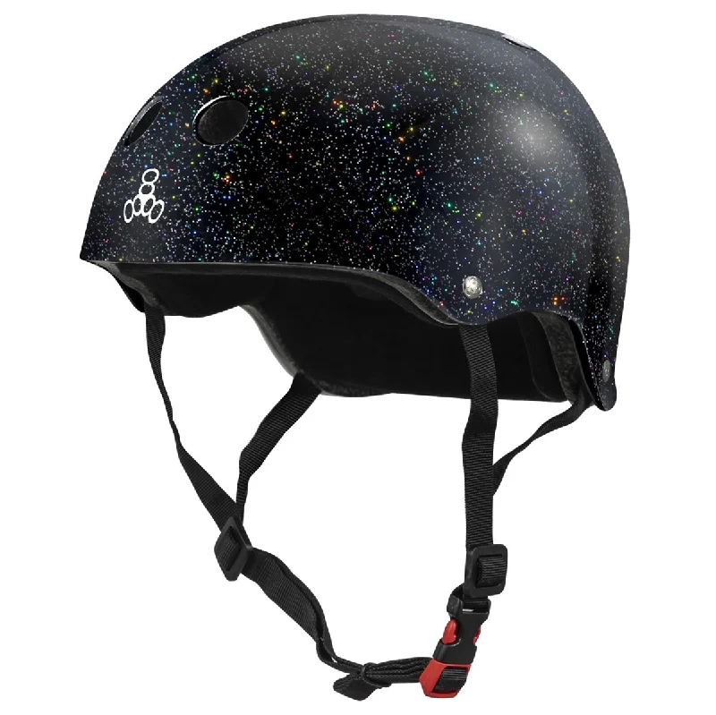 Triple Eight Certified Sweatsaver Helmet - Black Glitter