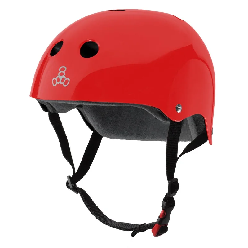 Triple Eight Certified Sweatsaver Helmet - Blood Red Glossy