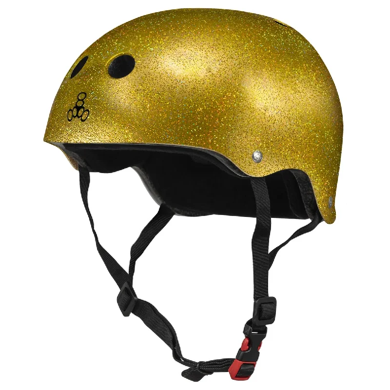 Triple Eight Certified Sweatsaver Helmet - Gold Glitter