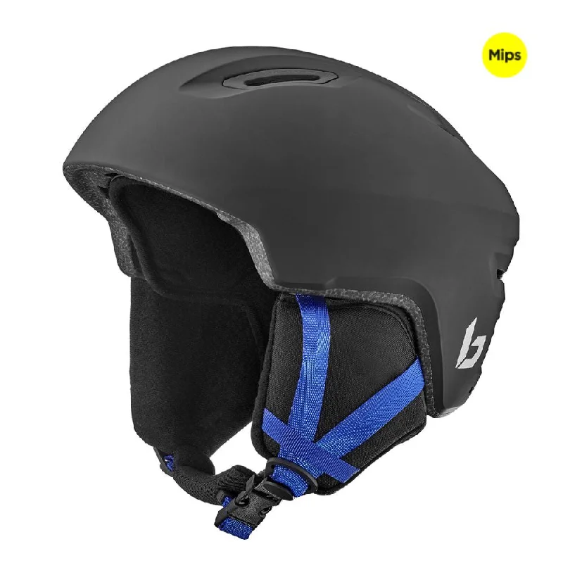 Bolle Atmos Youth MIPS Ski Helmet - Black Blue Matte 52-55cm