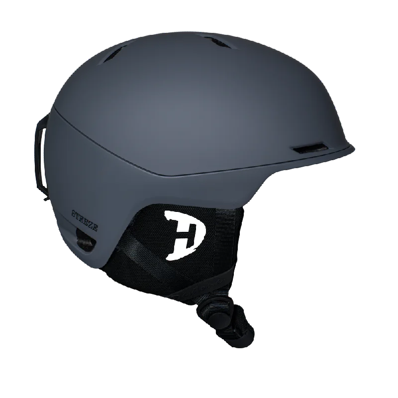 Daytona Steeze Snowboard Helmet - Adjustable Helmet for Men, Women & Youth - Dull Grey Finish