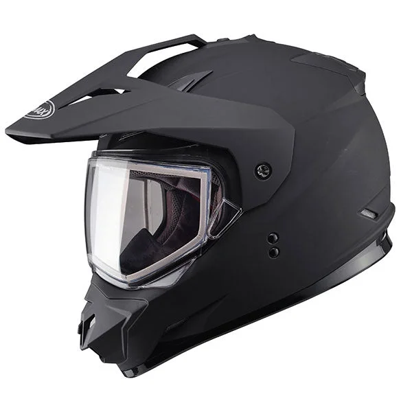 GMAX GM11 Solid Dual Sport Helmet 2023 with Dual Lens Shield