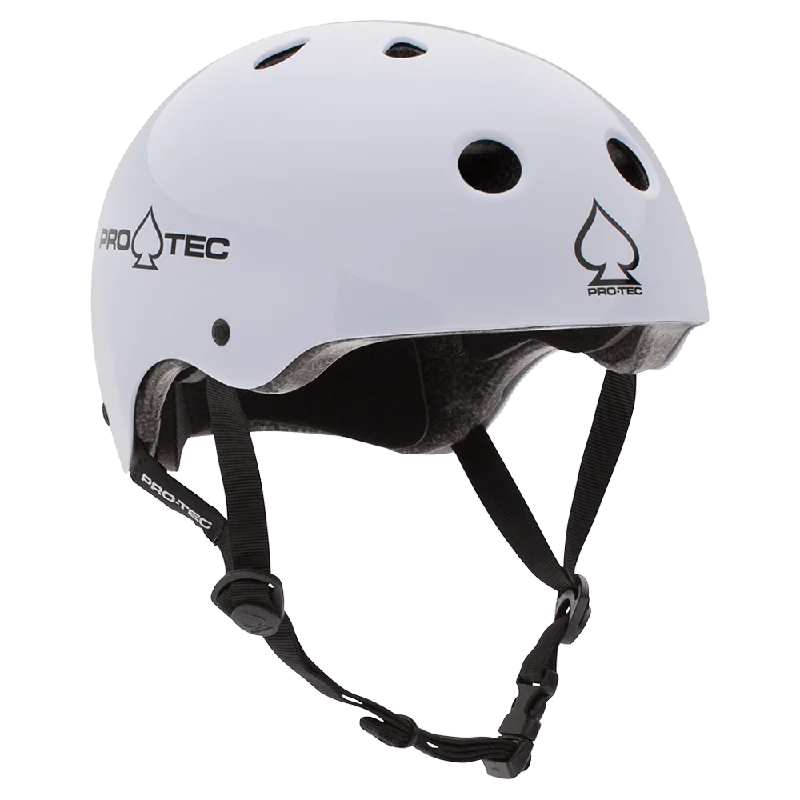 PRO-TEC Classic Certified Skateboard Helmet Gloss White