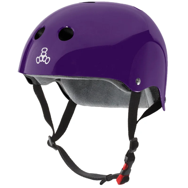 Triple Eight Certified Sweatsaver Helmet - Purple Gloss