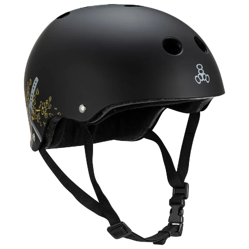 Triple Eight Certified Sweatsaver Sky Brown Helmet - Black