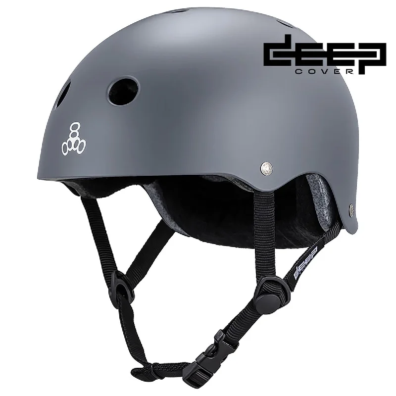 Triple Eight Deep Cover Helmet - Gray Matte