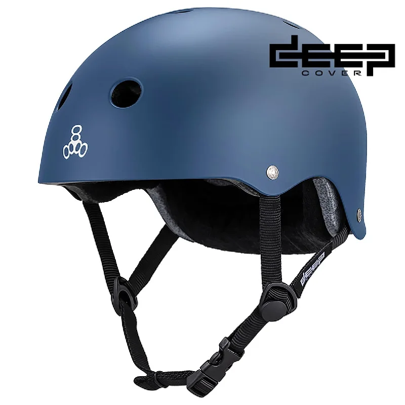 Triple Eight Deep Cover Helmet - Navy Matte