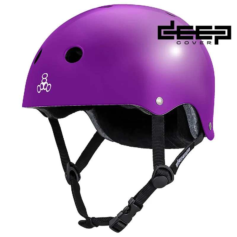 Triple Eight Deep Cover Helmet - Purple Glossy