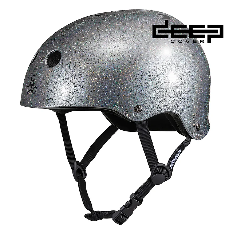 Triple Eight Deep Cover Helmet - Silver Glitter