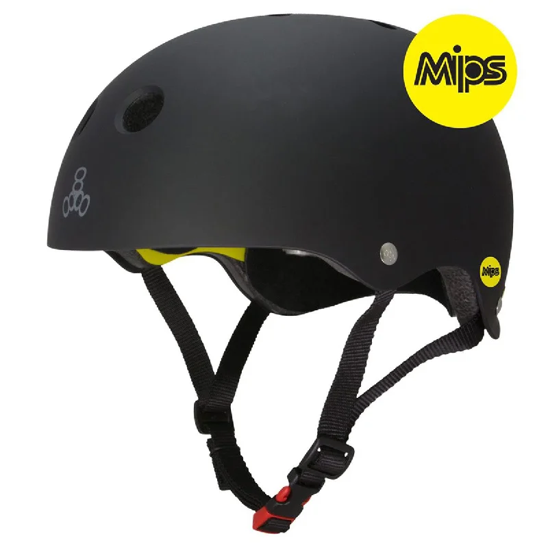 Triple Eight Dual Certified Mips Helmet - Black Rubber