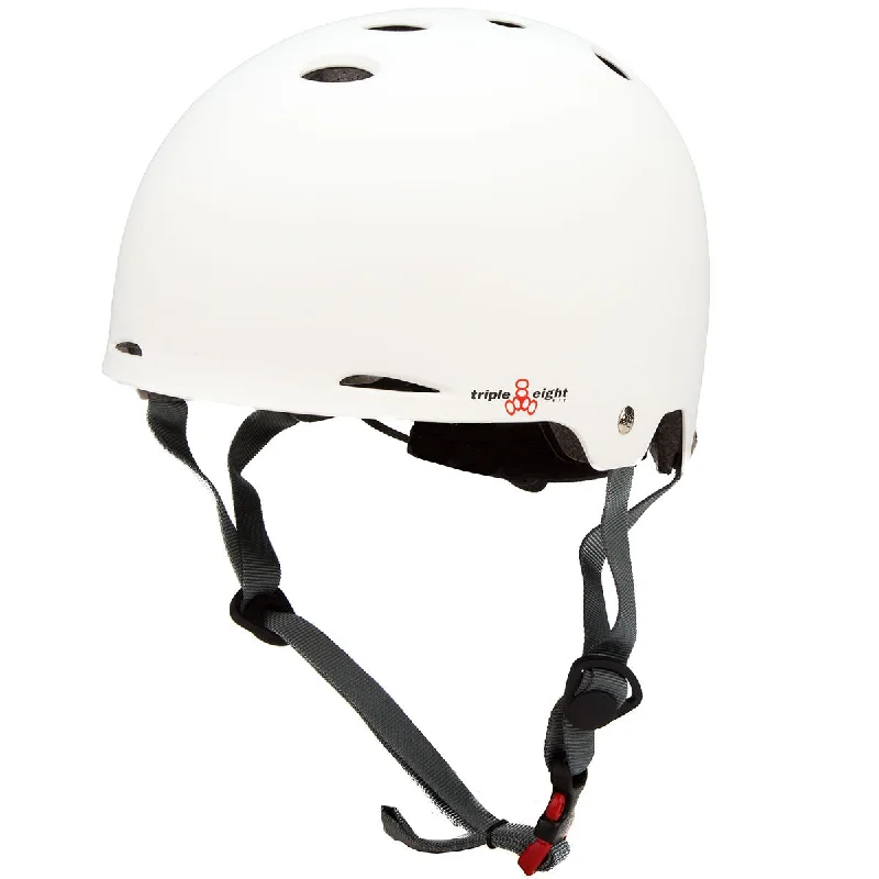 Triple Eight Gotham Dual Certified with MIPS Skateboard Helmet - White