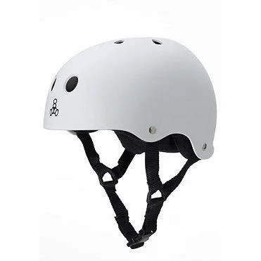 Triple Eight Sweatsaver Helmet - White Rubber