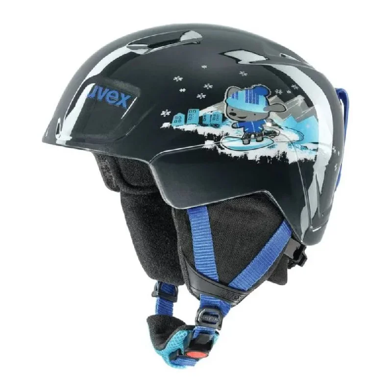 Uvex Manic Junior Kids Ski Helmet Black Snow Dog 46-50cm