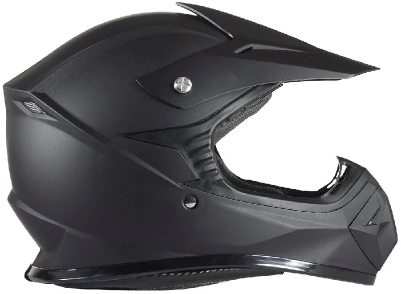 Youth Matte Black Off Road Helmet