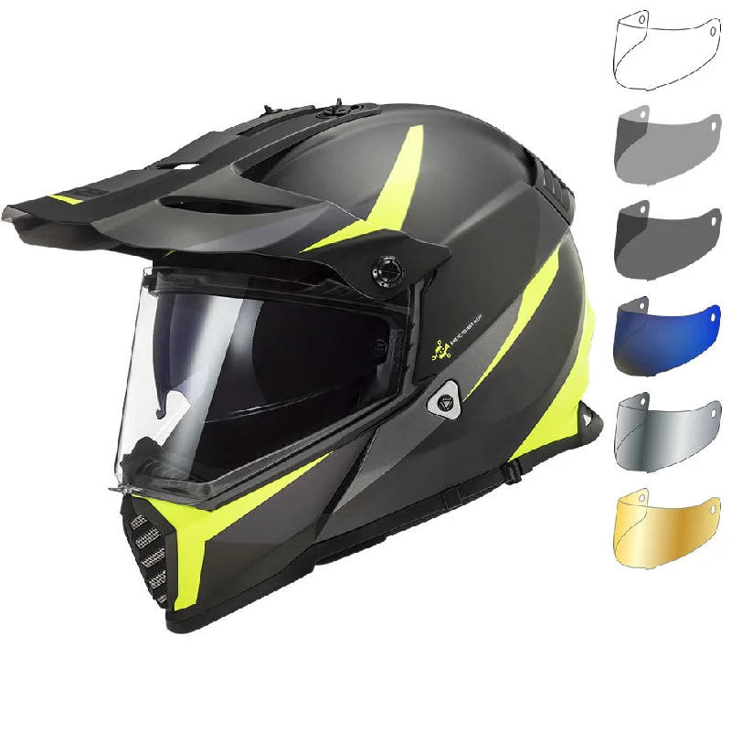 LS2 MX436 Pioneer Evo Router Dual Sport Motorcycle Helmet & Visor