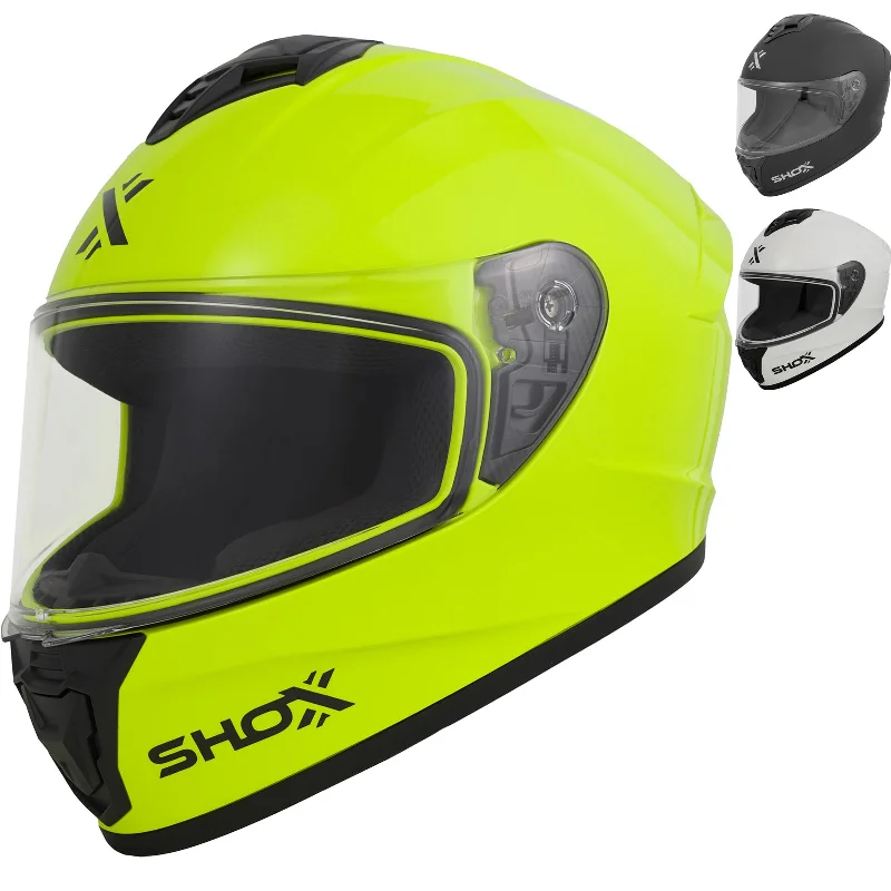 Shox Command Solid ECE R22.06 Motorcycle Helmet