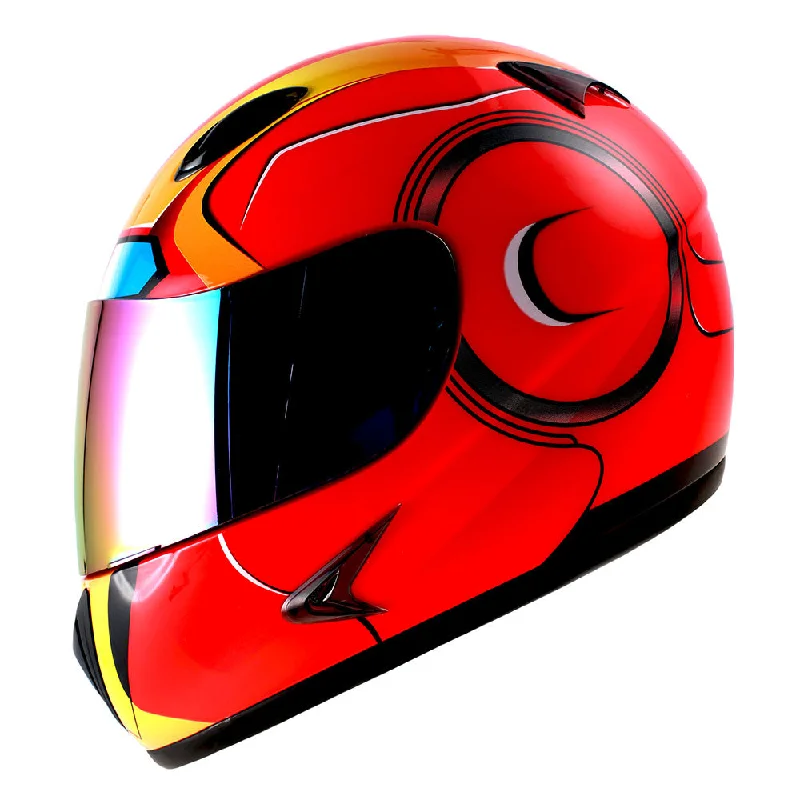 1Storm Motorcycle Motocross Street Bike BMX MX Youth Kids Full Face Helmet: HG316