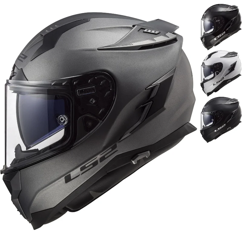 LS2 FF327 Challenger Solid Motorcycle Helmet