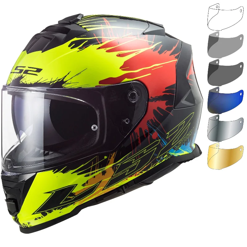 LS2 FF800 Storm Drop Motorcycle Helmet & Visor