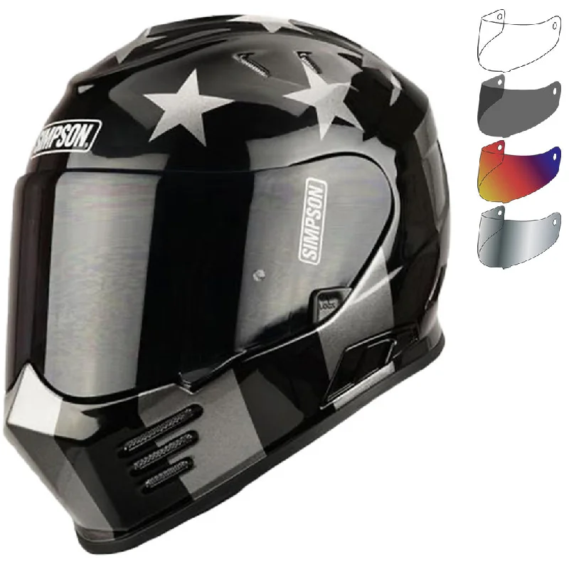 Simpson Venom Subdued Motorcycle Helmet & Visor