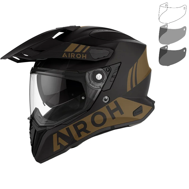 Airoh Commander Gold Dual Sport Helmet & Visor