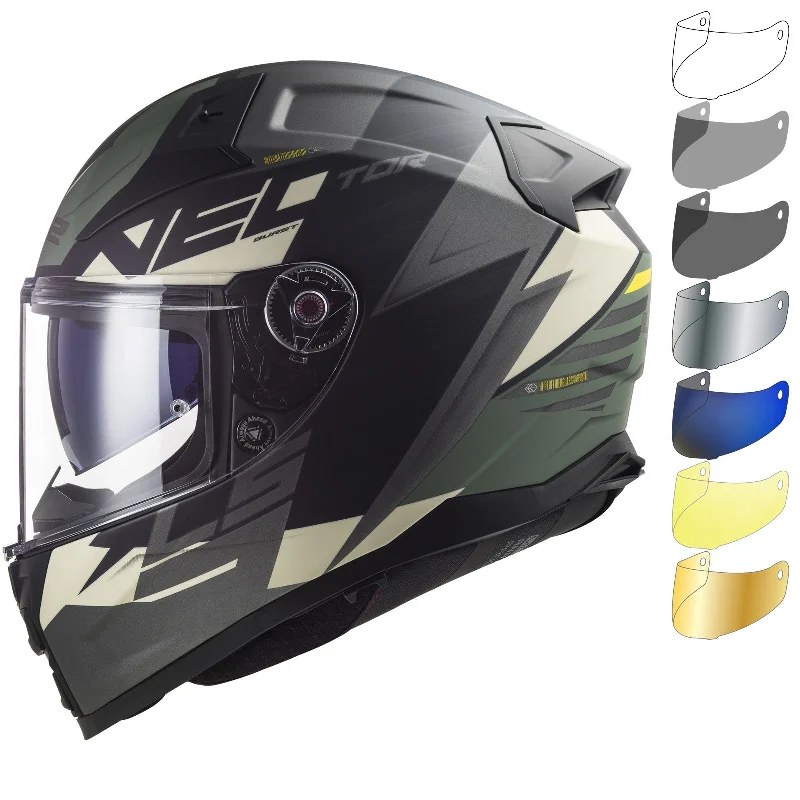 LS2 FF811 Vector II Absolute Motorcycle Helmet & Visor