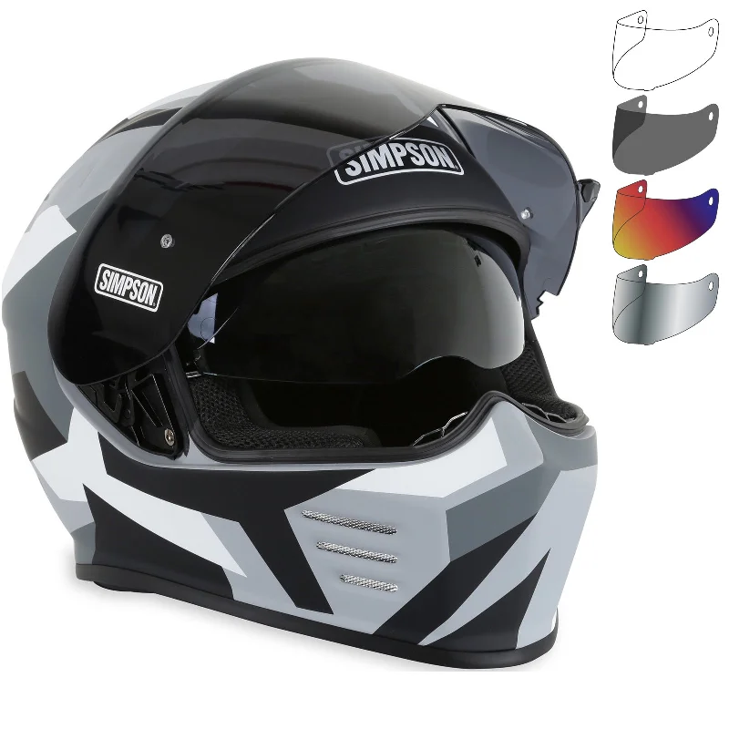 Simpson Venom Have Blue Motorcycle Helmet & Visor