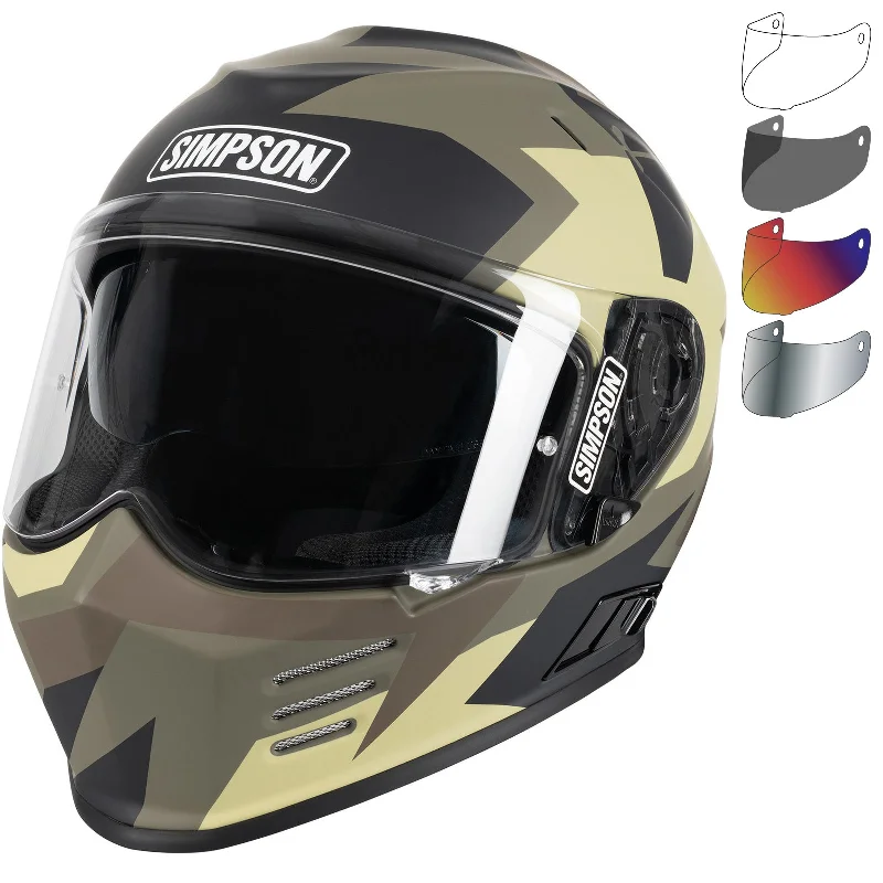 Simpson Venom Comanche Motorcycle Helmet & Visor