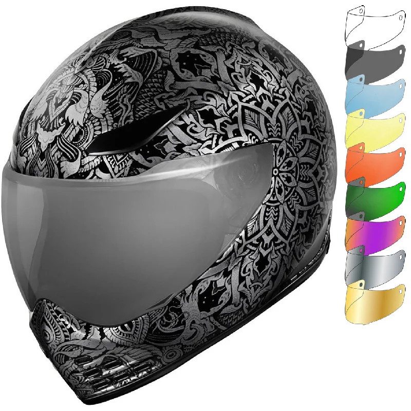 Icon Domain Gravitas Motorcycle Helmet & Visor