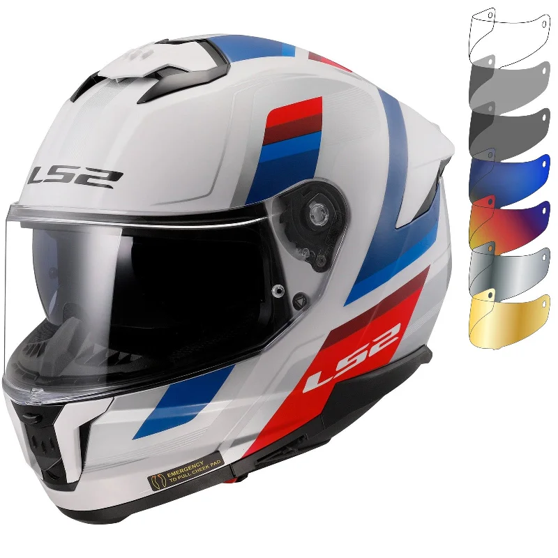 LS2 FF808 Stream II Vintage Motorcycle Helmet & Visor