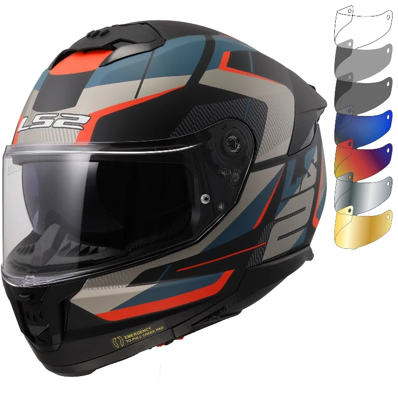 LS2 FF808 Stream II Road Motorcycle Helmet & Visor