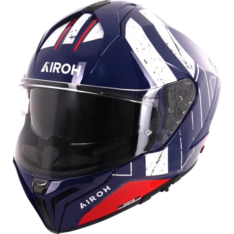 Airoh Matryx Scope Motorcycle Helmet - Blue Red