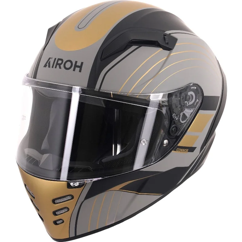 Airoh Connor Achieve Motorcycle Helmet - Matt Bronze