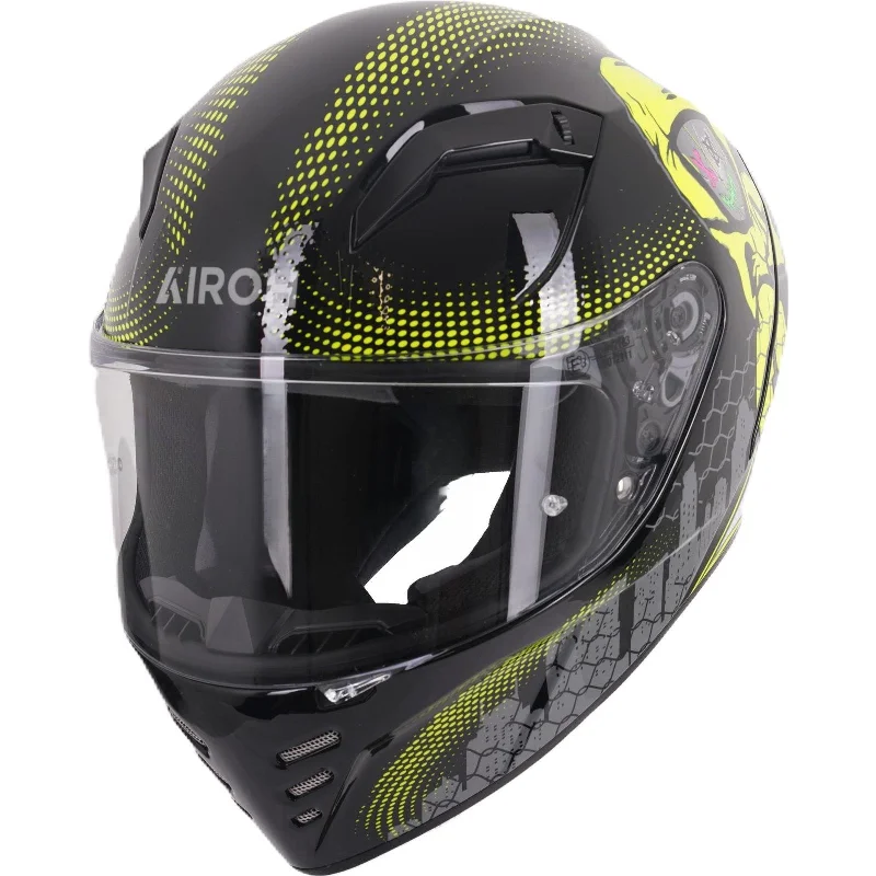 Airoh Connor Gamer Motorcycle Helmet - Black Yellow