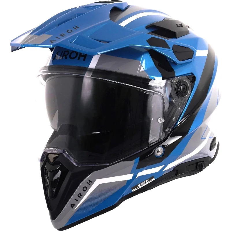 Airoh Commander 2 Mavick Dual Sport Helmet - Cerulean Blue