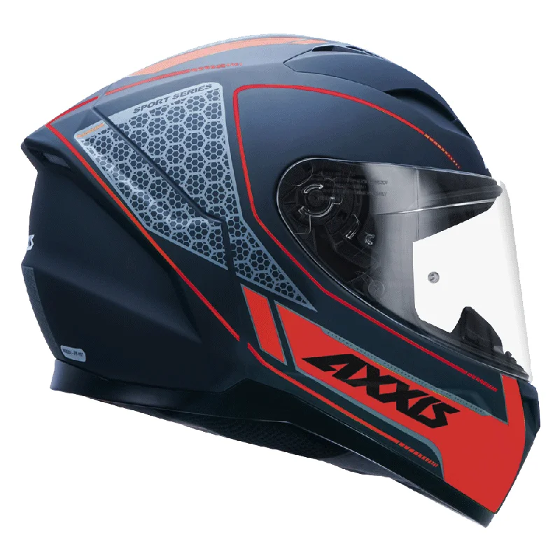 Axxis Segment Raceline Matt Black Red Motorcycle Helmet