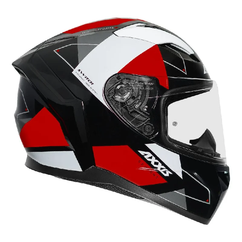 Axxis Segment Switch Gloss Black Red Motorcycle Helmet