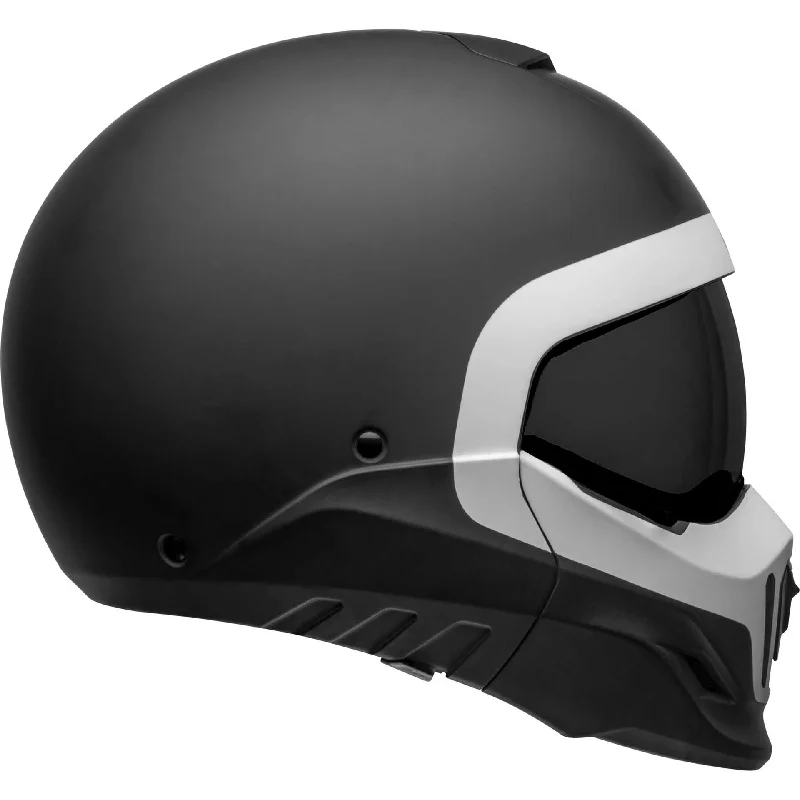 Bell Broozer Motorcycle Full Face Helmet Cranium Matte Black/White