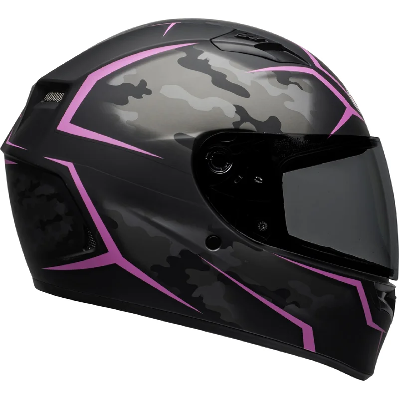 Bell Qualifier Motorcycle Full Face Helmet Stealth Camo Matte Black/Pink