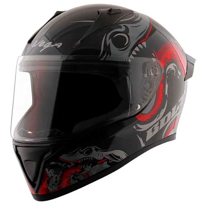 Bolt Octopus Black Red Helmet