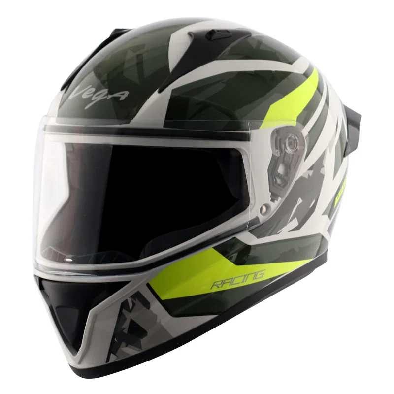 Bolt Rapid White Neon Yellow Helmet