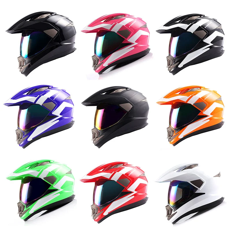 1Storm Dual Sport Helmet Motorcycle Full Face Motocross Off Road Bike: HGXP14A