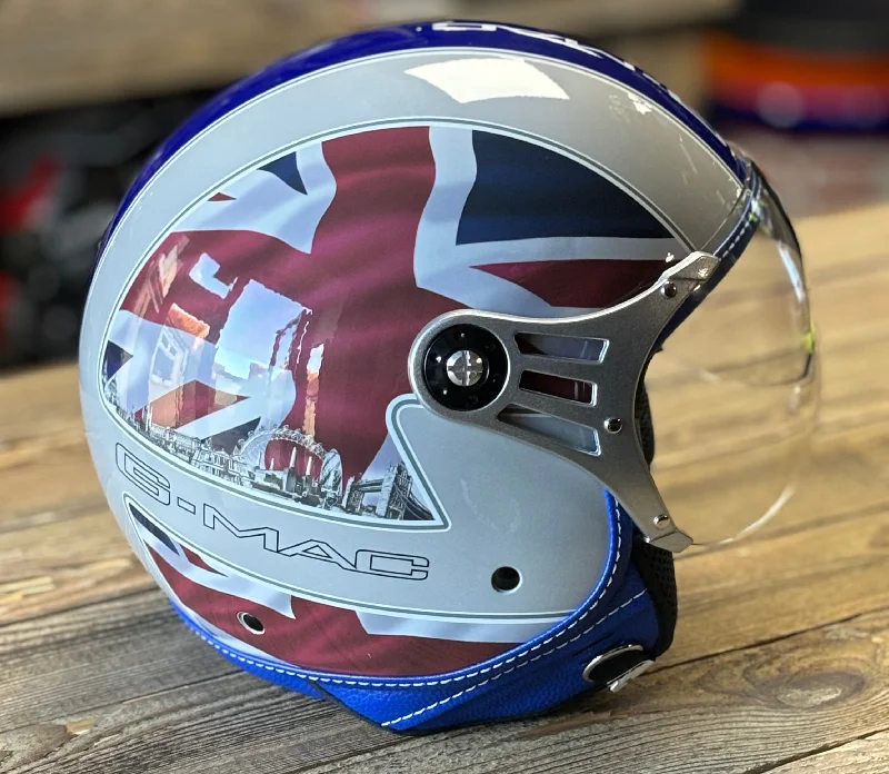 G-Mac Metro Evo Jet Open Face Motorcycle Helmet London - Large