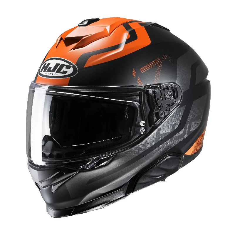 HJC I71 Enta Full Face Motorcycle Helmet - MC7SF Orange