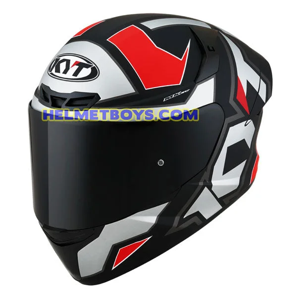 KYT Full Face Motorcycle Helmet TT COURSE ELECTRON RED