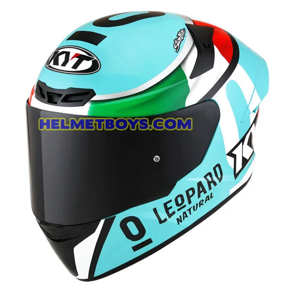 KYT Full Face Motorcycle Helmet TT COURSE LEOPARD