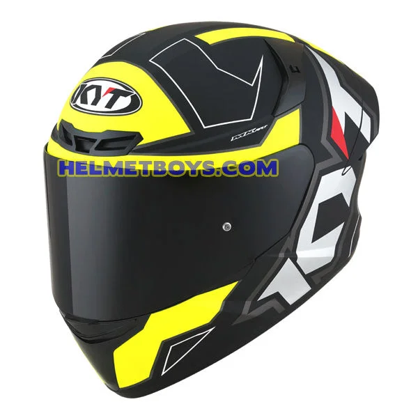 KYT Full Face Motorcycle Helmet TT COURSE MATT YELLOW