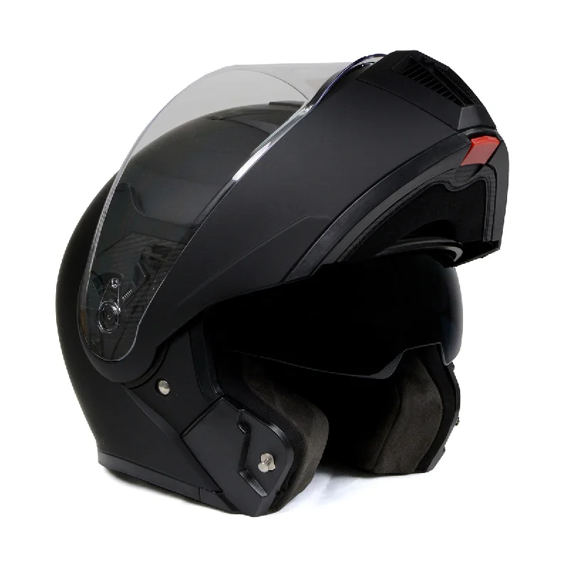 Milwaukee Helmets MPH9812DOT Flat Black 'Menace' Advanced Motorcycle