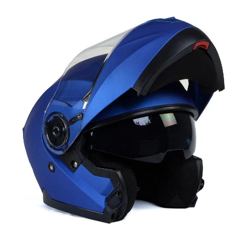 Milwaukee Helmets MPH9818DOT 'Breeze' Blue Advanced Motorcycle Modular